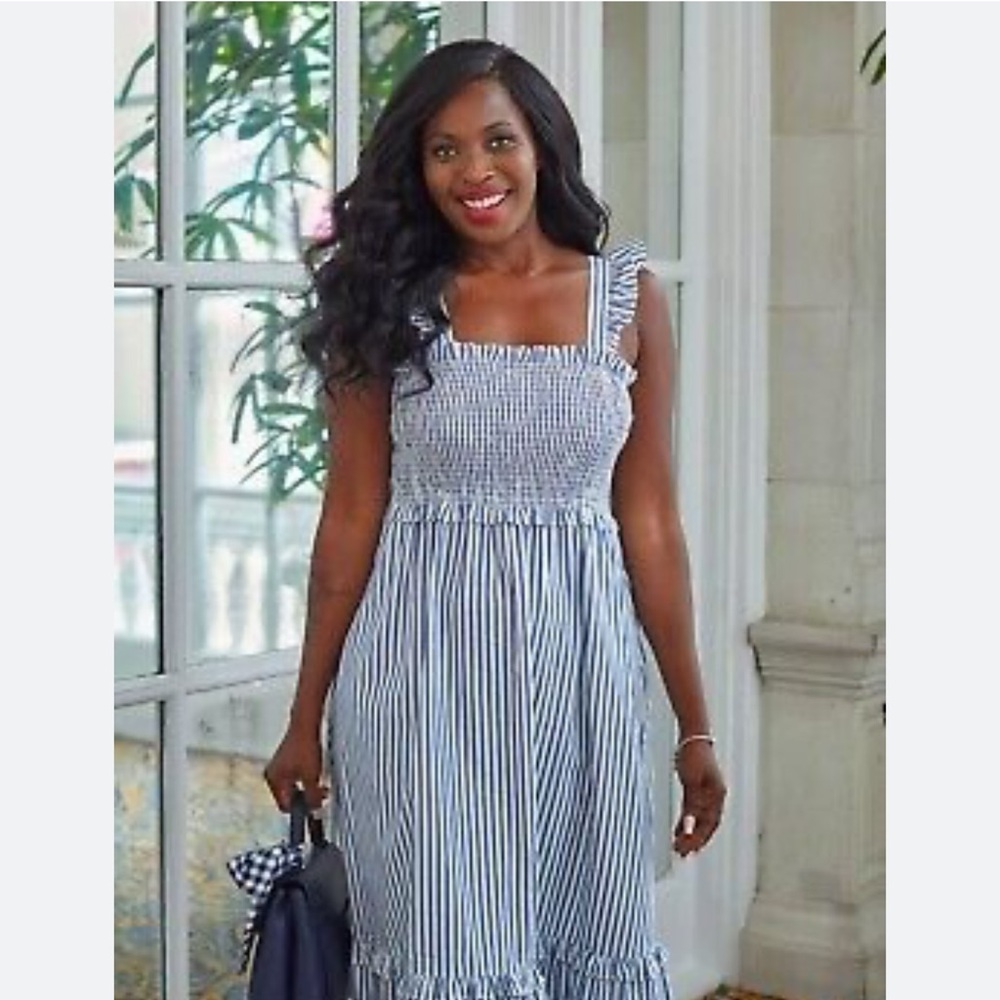 Draper James Kimberly Smocked Maxi Dress